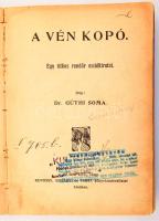 Góthi Soma: A vén kopó. Egy titkos rendőr emlékiratai. Bp.,1907, Kunossy, Szilágyi és Társa, 191+1 p. Átkötött félvászon-kötés, kopott borítóval, sérült gerinccel és sérült kötéssel, kijáró lapokkal, egy lapon firkával, néhány foltos lappal.