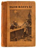 Donászy Ferenc: Eger bástyái. Sebők Imre rajzaival. Bp.,én.,Hungária, 114+1 p. Kiadói félvászon-kötés, kopott, foltos borítóval, sérült gerinccel, laza, sérült fűzéssel, a hátsó szennylapon leragasztással.
