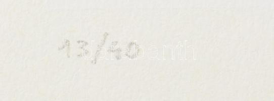 Mark (Márkus), Anna (1928-): Geometrikus kompozíció, 1990. Szitanyomat, papír, jelzett, számozott (1...