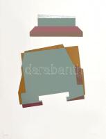 Mark (Márkus), Anna (1928-): Geometrikus kompozíció, 1990. Szitanyomat, papír, jelzett, számozott (13/40). 45,5x34 cm