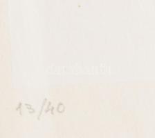 Mark (Márkus), Anna (1928-): Geometrikus kompozíció, 1990. Szitanyomat, papír, jelzett, számozott (1...