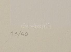 Mark (Márkus), Anna (1928-): Geometrikus kompozíció, 1990. Szitanyomat, papír, jelzett, számozott (1...