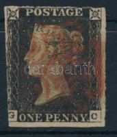 Nagy-Britannia 1840 Forgalmi bélyeg, "Black Penny" Mi 1 (Mi EUR min. 250.-)