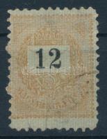 1889 12kr keskenyre fogazva