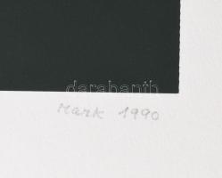 Mark (Márkus), Anna (1928-): Geometrikus kompozíció, 1990. Szitanyomat, papír, jelzett, számozott (1...