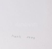 Mark (Márkus), Anna (1928-): Geometrikus kompozíció, 1990. Szitanyomat, papír, jelzett, számozott (1...