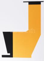 Mark (Márkus), Anna (1928-): Geometrikus kompozíció, 1990. Szitanyomat, papír, jelzett, számozott (1...