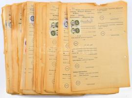 1967-1972 Vegyes, kb. 100-120 db marhalevél, sok illetékbélyeggel.