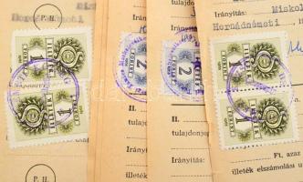 1967-1972 Vegyes, kb. 100-120 db marhalevél, sok illetékbélyeggel