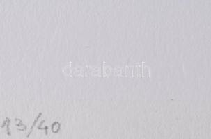 Mark (Márkus), Anna (1928-): Geometrikus kompozíció, 1990. Szitanyomat, papír, jelzett, számozott (1...