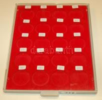 Lindner éremtartó tálca 20 férőhellyel, 46mm átmérőjű érmékhez, sérült