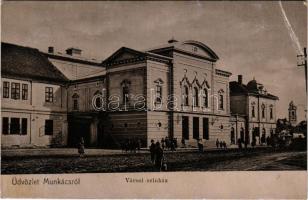 1906 Munkács, Mukacheve, Mukachevo, Mukacevo; Városi színház. Pannonia kiadása / theatre (EB)