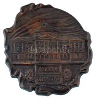 Szovjetunió DN "Moszkva / Osztankino Palota 1791-1798" bronz plakett (78x84mm) T:AU Soviet Union ND "Moscow / Ostankino Palace 1791-1798" bronze plaque (78x84mm) C:AU