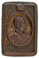 DN "Ferenc József" egyoldalas öntött bronz plakett (46x71mm) T:XF