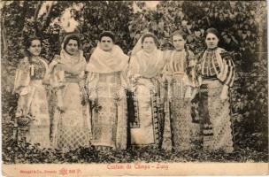 Campulung Moldovenesc, Moldvahosszúmező, Kimpolung (Bukovina, Bucovina, Bukowina); Custum de Campu-Lung / Romanian folklore from Bucovina (wet damage)