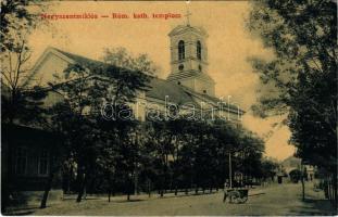 1908 Nagyszentmiklós, Sannicolau Mare; Római katolikus templom. Wiener Náthán kiadása 1278. / church (EK)