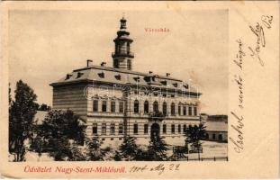 1907 Nagyszentmiklós, Sannicolau Mare; Városház / town hall (EK)