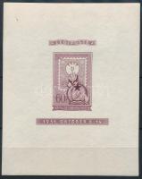 1951 Vágott Lila blokk, jó minőség, enyhe ráncok (450.000)