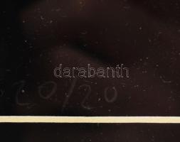 Mengyán András (1945-): Formák logikája 6, 1976. Szitanyomat, papír, jelzett. Számozott (20/20). Üve...