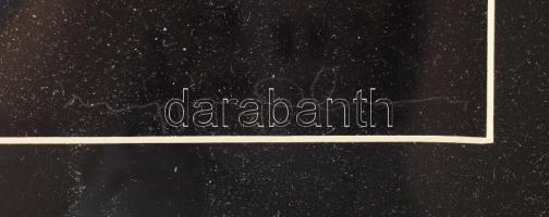 Mengyán András (1945-): Formák logikája 3, 1976. Szitanyomat, papír, jelzett. Számozott (20/20). Üve...