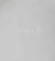 Kínai figurával díszített kézzel festett ékszertartó, sorszámozott, hibátlan, 14x12 cm