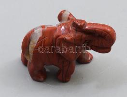 Ónix elefánt figura, 6x4 cm