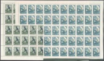 1959 Madarak hajtatlan teljes ívsor, tévnyomattal, a 20f 41-es ívdarabban (ca 120.000)