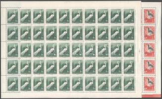 1959 Madarak hajtatlan teljes ívsor, tévnyomattal, a 20f 41-es ívdarabban (ca 120.000)