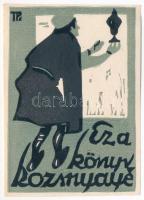 TÚRI POLGÁR István (1884-1980) : Ez a könyv Rozsnyayé. Linómetszet, papír. Jelzett a metszeten. 11,5x8 cm