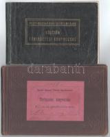 1904. "Egyesült Budapesti Fővárosi Takarékpénztár törlesztési könyvecske 4 1/2%-os záloglevélkölcsön után" félig kitöltve + Pesti Magyar Kereskedelmi Bank törlesztési könyvecske