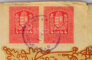 1929 Gyöngyös, Segédlevél Hebrony Elemére részére férfi szabó