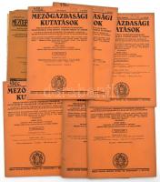 1928 Mezőgazdasági kutatások I. évf első, induló szám, sérült állapotban + IX. évf. 1-6. számok