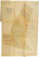 1896 Sz. György Halma puszta és kis Muzsla részletes talaj térképe Horusitzky Henrik-től. M: 1:7200. Litográfia + pausz térkép 43x70 cm Hajtva