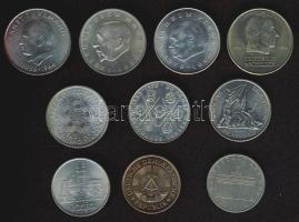 NDK 1969-75. 5M (3x) klf, 10M (3x) klf, 20M (4x) klf T:2,2/3 Összesen 10db!