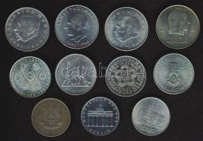 NDK 1969-75. 5M (3x) klf, 10M (3x) klf, 20M (4x) klf T:2,2/3 Összesen 10db!