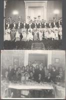 Vegyes fotó tétel, benne klf régi fotókkal keményhátú, csoportképek, stb