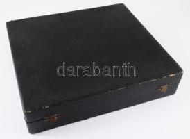 Wellner 26 részes alpakka evőeszköz készlet, cca 1945, díszdobozban