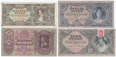 Vegyes, 9db-os Pengő bankjegytétel T:F közte több szép papír