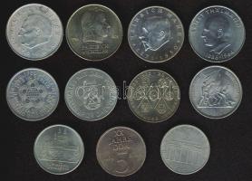 NDK 1969-75. 5M (3x) klf, 10M (4x) klf, 20M (4x) klf T:2,2/3 Összesen 11db!