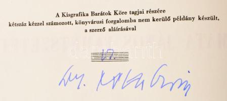 Tóth Ervin: Mata János fametszetei. Számozott példány. Mata János fametszeteivel. Debrecen, 1962, Tu...