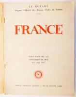Rotary France. Convention de Nice, 6-11 Juin, 1937. Képes magazin, sérült gerinccel