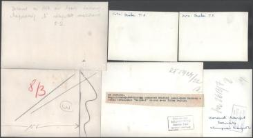 12 db Magyar sportfotó, közte 2 db 1957-es svéd-magyar labdarúgó mérkőzésről