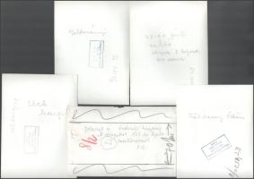 12 db Magyar sportfotó, közte 2 db 1957-es svéd-magyar labdarúgó mérkőzésről