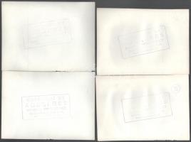 cca 1960 Román sportfotó tétel, síelők, labdarúgás, vívás stb. 12 db