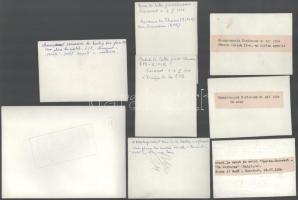 cca 1960 Román sportfotó tétel, síelők, labdarúgás, vívás stb. 12 db