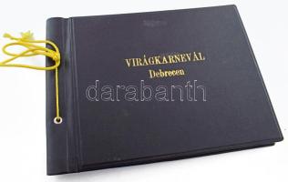 ca 1985 Virágkarnevál Debrecen fotóalbum 16 db színes fotóval