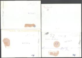 11 db film fotó, részben pecsételt, részben feliratozott: A veréb is madár, Párbeszéd, Lila akác, Sz...