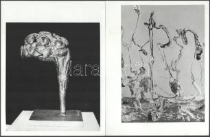 ca 1960 Erdélyi Miklós 3 +1 fotó. 2 db Lugosi Lugó László pécséttel jelzett alkotása 24x18 cm.