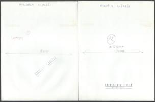 ca 1960 Erdélyi Miklós 3 +1 fotó. 2 db Lugosi Lugó László pécséttel jelzett alkotása 24x18 cm