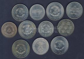 NDK 1969-75. 5M (3x) klf, 10M (4x) klf, 20M (4x) klf T:2,2/3 Összesen 11db!